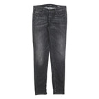 GUESS Womens Jeans Black Slim Skinny Denim Medium W26 L30 Stylish Zip Closure
