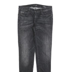 GUESS Womens Jeans Black Slim Skinny Denim Medium W26 L30 Stylish Zip Closure