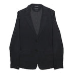 MARC O'POLO Womens Black Cotton Blend Button Jacket S Plain Classic Casual