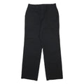 DICKIES Womens Cotton Blend Black Relaxed Straight Trousers W30 L30 Workwear Zip