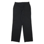 DICKIES Womens Cotton Blend Black Relaxed Straight Trousers W30 L30 Workwear Zip