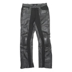 RICHA Biker Womens Leather Black Regular Fit Trousers W32 L32 Motorbike
