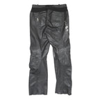 RICHA Biker Womens Leather Black Regular Fit Trousers W32 L32 Motorbike