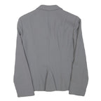TOGETHER Womens Grey Button Jacket M Polyester Blend Classic Tailored Plain