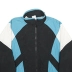 CANADA SPORTSWEAR CO Mens Blue & Black Nylon Track Jacket L Zip Casual Retro