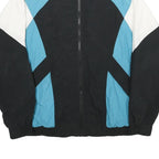 CANADA SPORTSWEAR CO Mens Blue & Black Nylon Track Jacket L Zip Casual Retro