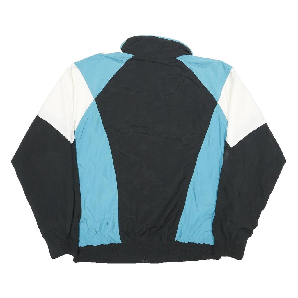 CANADA SPORTSWEAR CO Mens Blue & Black Nylon Track Jacket L Zip Casual Retro
