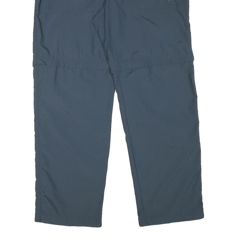 MAMMUT Mens Polyester Blend Blue Regular Fit Straight Trousers W40 L32 Outdoor