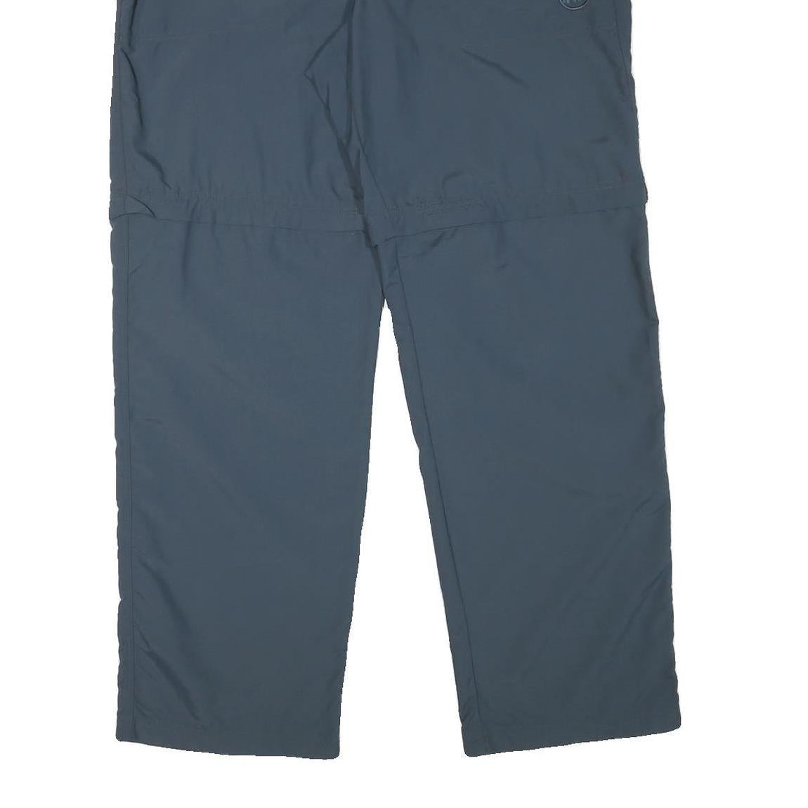 MAMMUT Mens Polyester Blend Blue Regular Fit Straight Trousers W40 L32 Outdoor