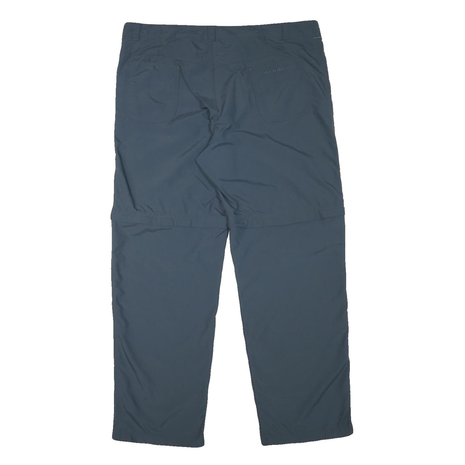 MAMMUT Mens Polyester Blend Blue Regular Fit Straight Trousers W40 L32 Outdoor