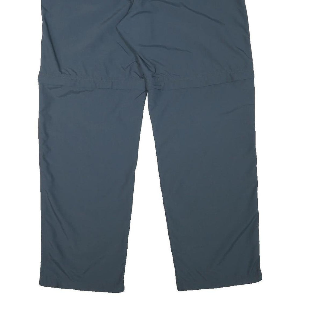 MAMMUT Mens Polyester Blend Blue Regular Fit Straight Trousers W40 L32 Outdoor