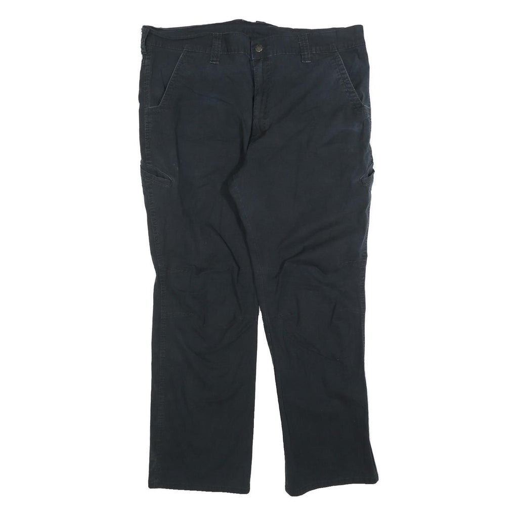 CARHARTT Mens Cotton Blend Black Regular Fit Straight Leg Trousers W40 L30