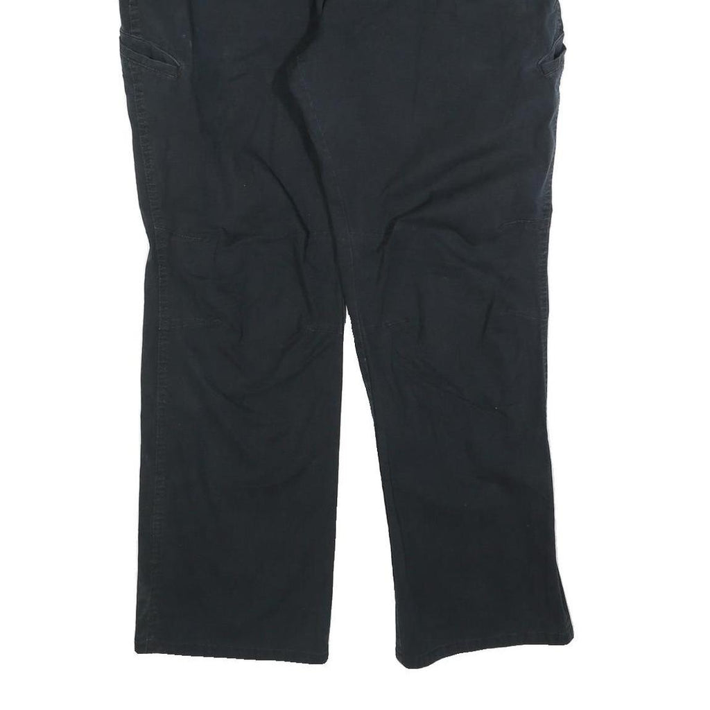 CARHARTT Mens Cotton Blend Black Regular Fit Straight Leg Trousers W40 L30