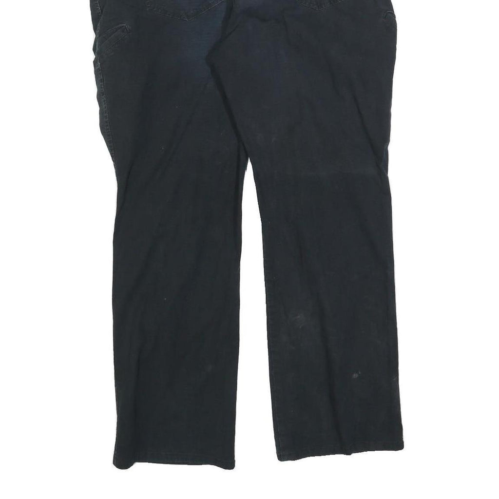 CARHARTT Mens Cotton Blend Black Regular Fit Straight Leg Trousers W40 L30