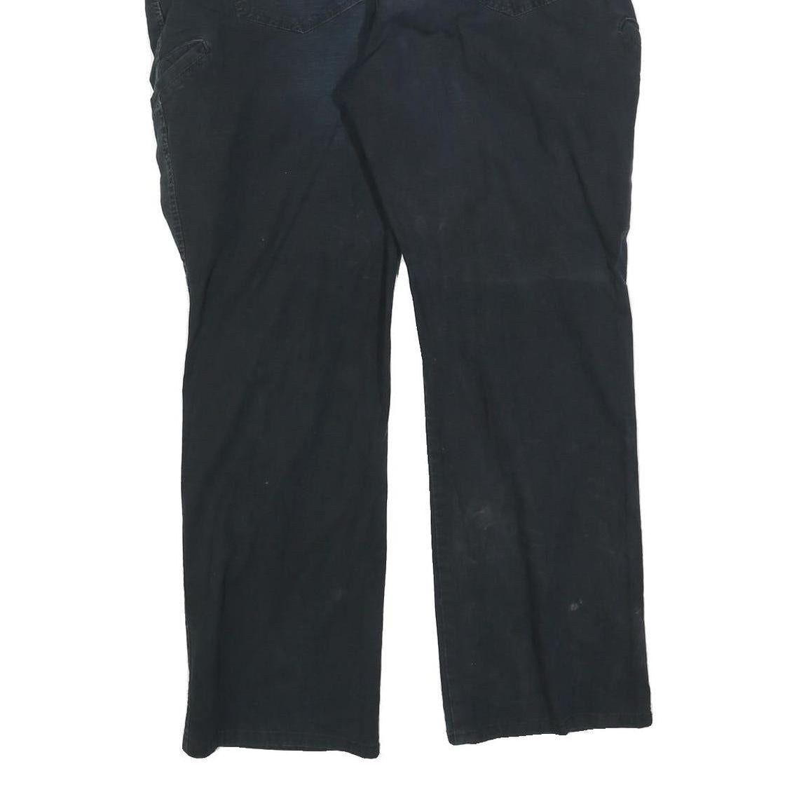 CARHARTT Mens Cotton Blend Black Regular Fit Straight Leg Trousers W40 L30