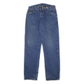DICKIES Mens Blue Relaxed Straight Denim Cotton Medium W32 L34 Workwear Zip
