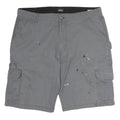 DICKIES Mens Shorts Grey Cargo Cotton L W40 Workwear Pockets