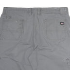 DICKIES Mens Shorts Grey Cargo Cotton L W40 Workwear Pockets