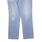 Mens Light Blue Regular Fit Straight Denim Cotton Blend Jeans W32 L30 Classic