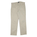 LEVI'S Mens Cotton Blend Beige Regular Fit Straight Trousers W32 L29 Casual