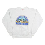 HANES Mens Grey Bay Area Oregon Crew Neck L Cotton Graphic Sweatshirt