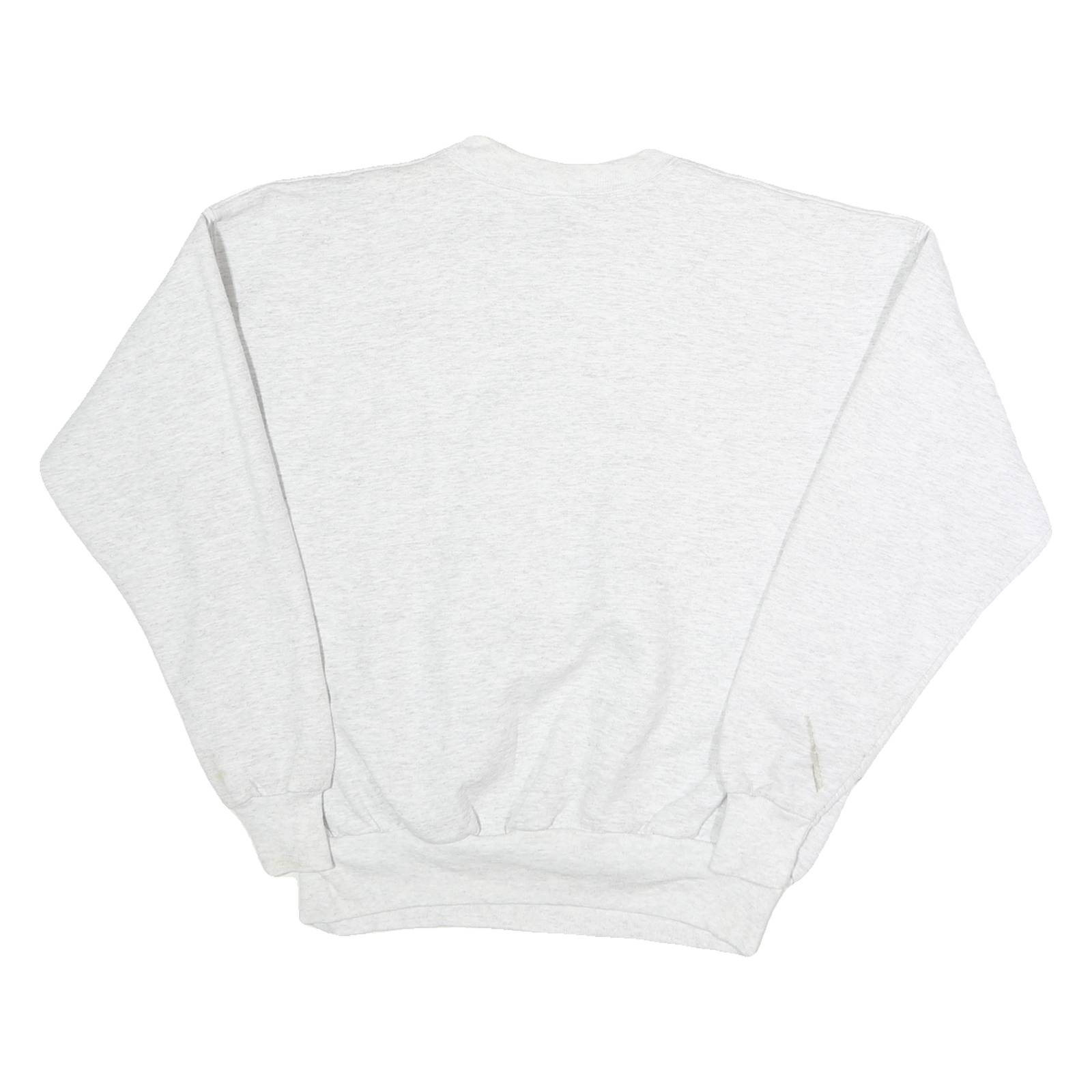 HANES Mens Grey Bay Area Oregon Crew Neck L Cotton Graphic Sweatshirt