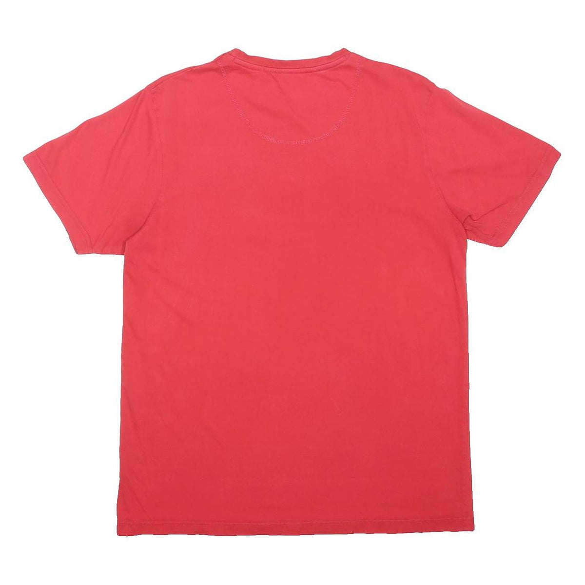 BERGHAUS Mens Red Graphic Logo T-Shirt M Short Sleeve Crew Neck Cotton Blend