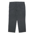 DICKIES Mens Cotton Blend Black Relaxed Straight Trousers W40 L30 Workwear Zip