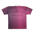 ADIDAS Mens Pink Black Graphic T-Shirt XL Short Sleeve Polo Collar Vintage