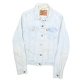 LEVI'S Womens Blue Denim Jacket M Cotton Button Classic Casual Outerwear