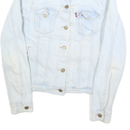 LEVI'S Womens Blue Denim Jacket M Cotton Button Classic Casual Outerwear