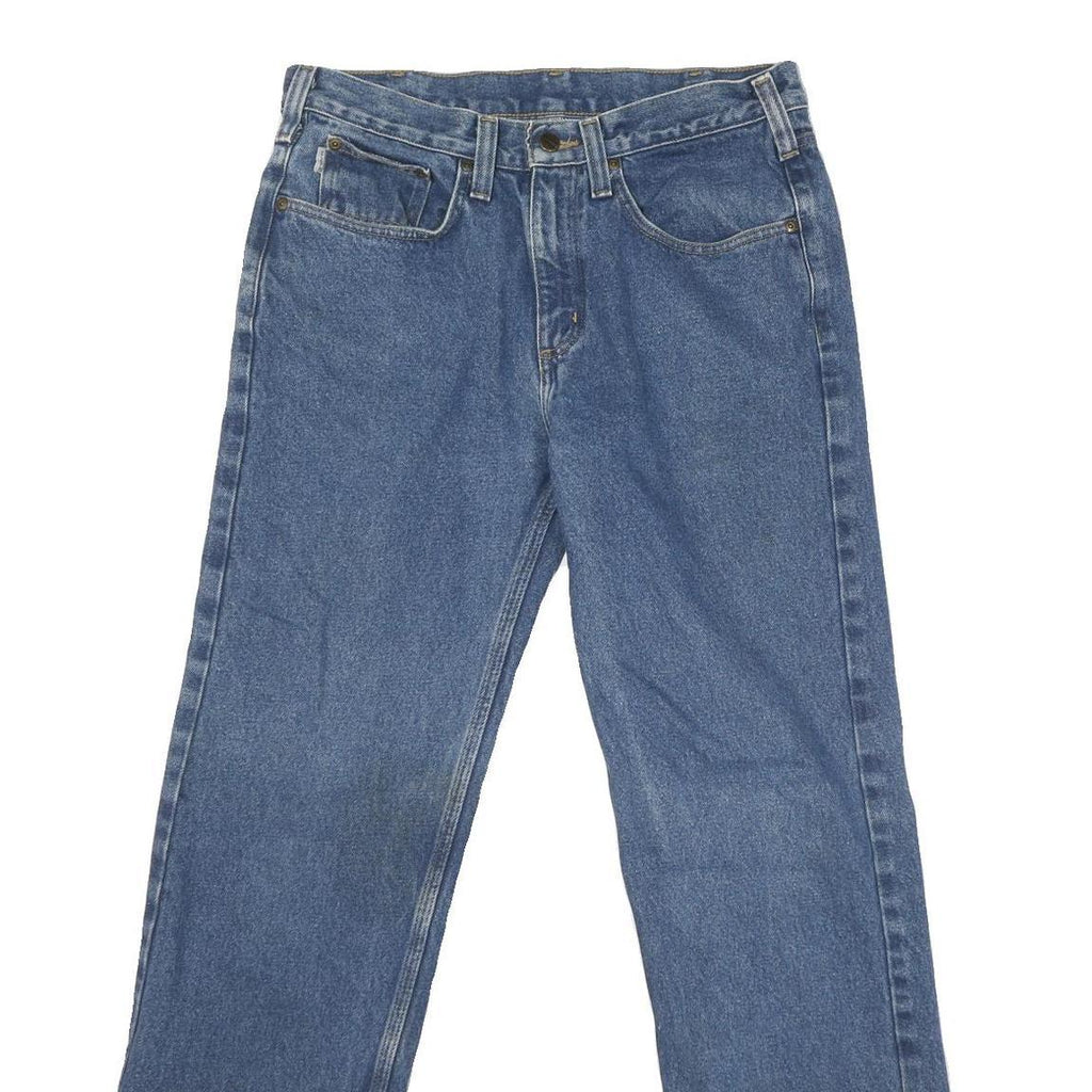CARHARTT Mens Jeans Blue Regular Straight Denim Medium W32 L32 Durable Workwear