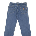 CARHARTT Mens Jeans Blue Regular Straight Denim Medium W32 L32 Durable Workwear