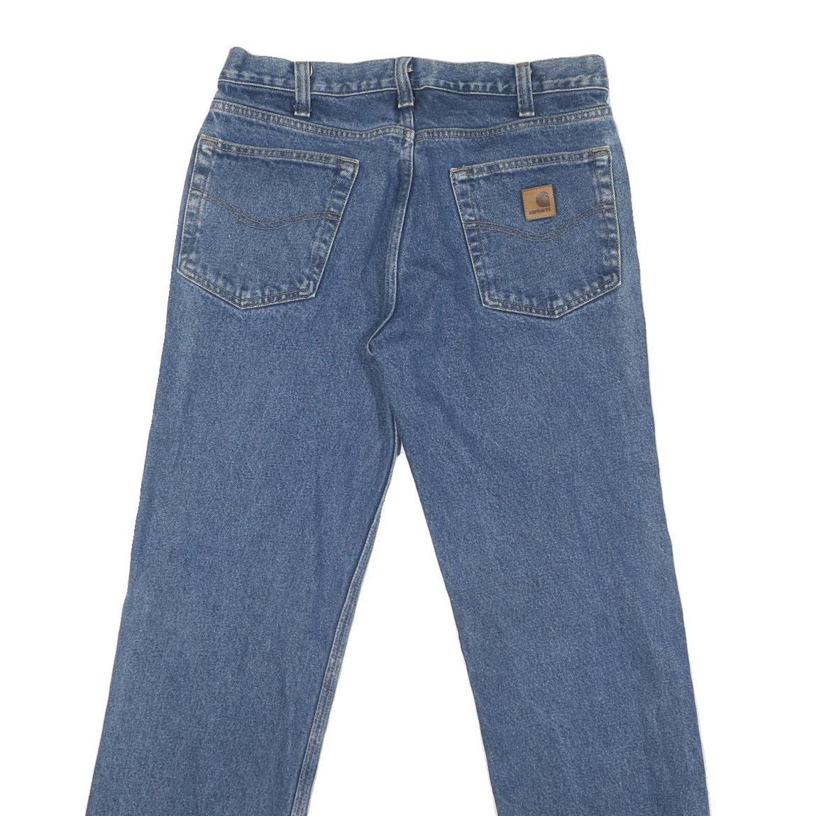 CARHARTT Mens Jeans Blue Regular Straight Denim Medium W32 L32 Durable Workwear