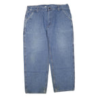 CARHARTT Womens Blue Regular Fit Straight Denim Light W40 L30 Workwear Cotton