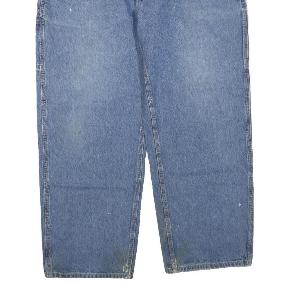 CARHARTT Womens Blue Regular Fit Straight Denim Light W40 L30 Workwear Cotton