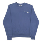 NEW BALANCE Mens Blue Crew Neck S Cotton Blend Sweatshirt Casual Sportswear
