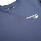 NEW BALANCE Mens Blue Crew Neck S Cotton Blend Sweatshirt Casual Sportswear