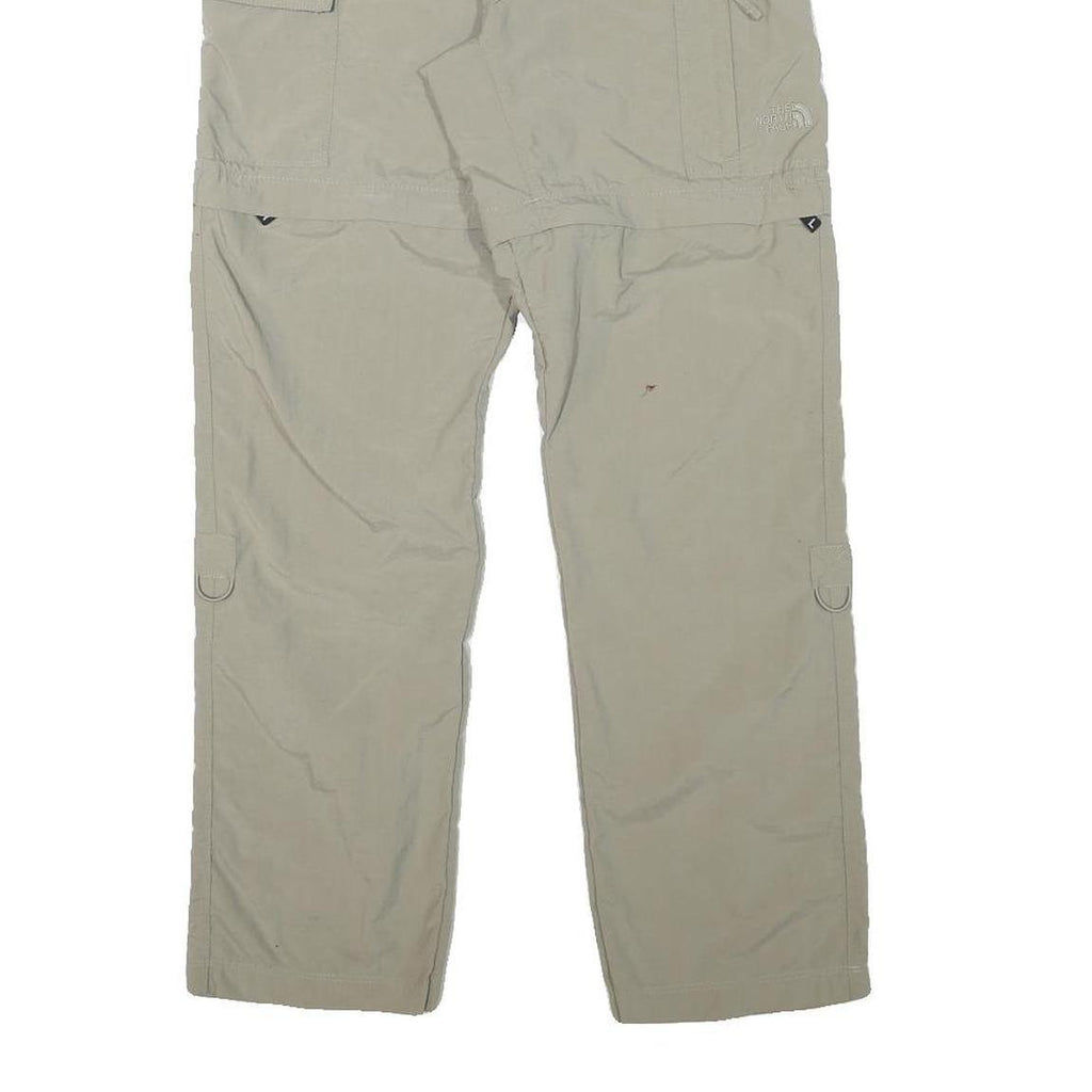 THE NORTH FACE Womens Regular Beige Cargo Zip Trousers W25 L28 Outdoor Utility