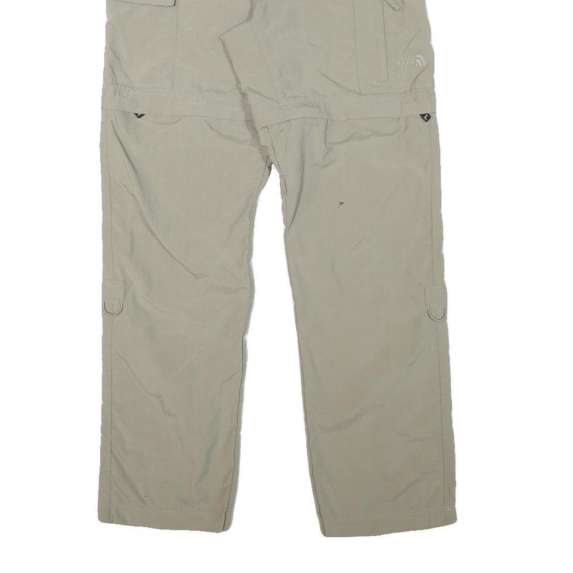 THE NORTH FACE Womens Regular Beige Cargo Zip Trousers W25 L28 Outdoor Utility