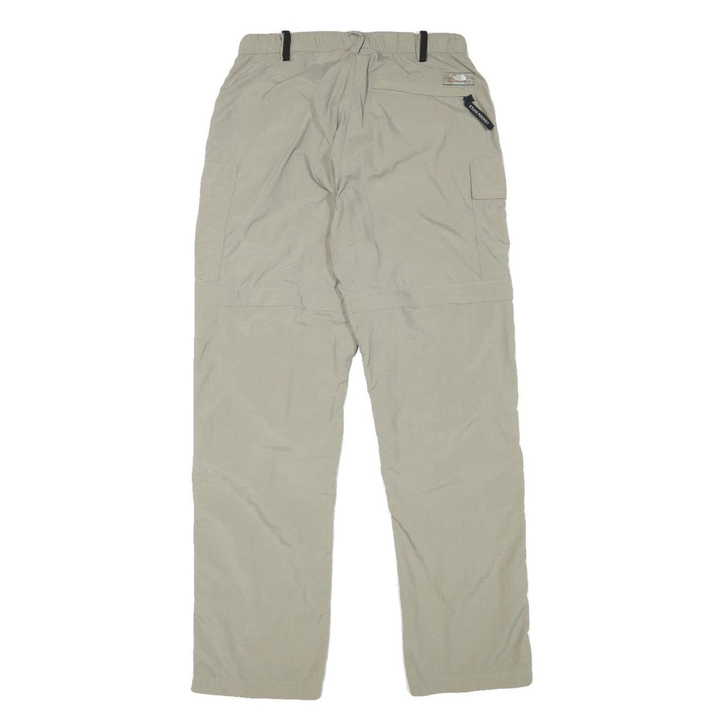 THE NORTH FACE Womens Regular Beige Cargo Zip Trousers W25 L28 Outdoor Utility