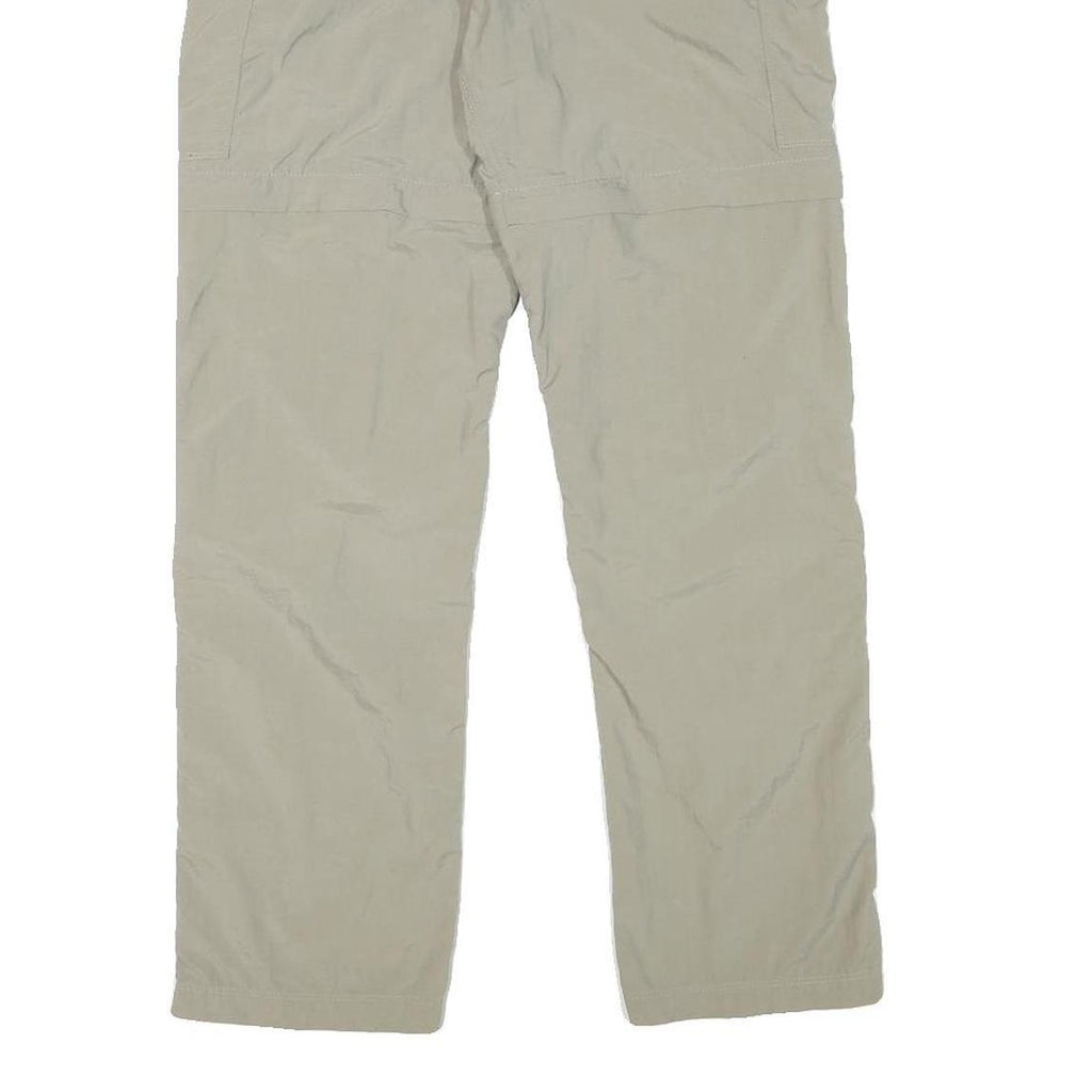 THE NORTH FACE Womens Regular Beige Cargo Zip Trousers W25 L28 Outdoor Utility