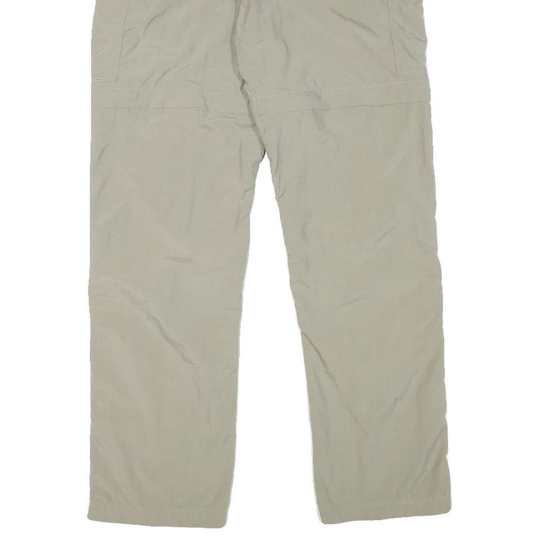 THE NORTH FACE Womens Regular Beige Cargo Zip Trousers W25 L28 Outdoor Utility