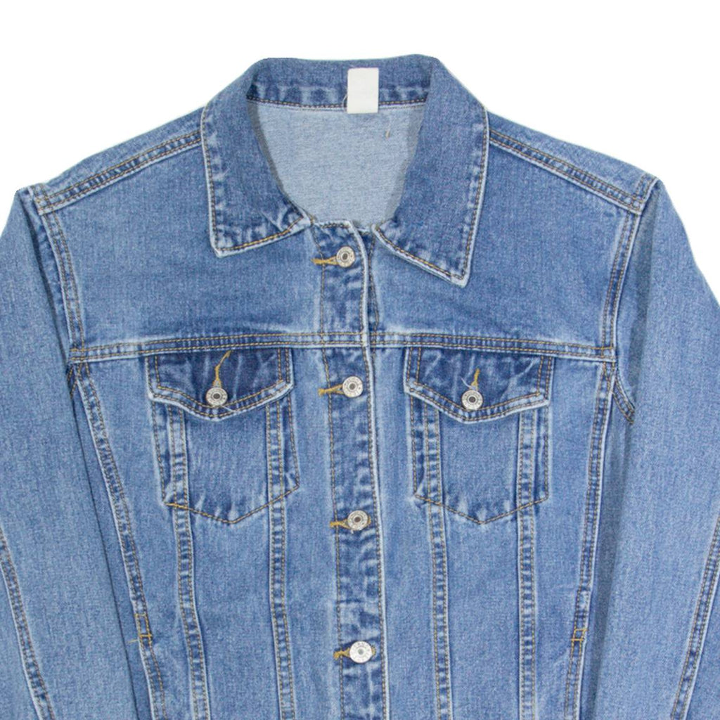 JEANS Womens Denim Jacket Blue S