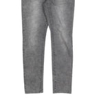 MICHAEL KORS Womens Slim Fit Grey Denim Slim Jeans W30 L30 Cotton Blend Zip