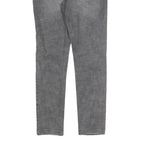 MICHAEL KORS Womens Slim Fit Grey Denim Slim Jeans W30 L30 Cotton Blend Zip