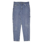 KARL KANI Womens Jeans Blue Relaxed Straight Denim Medium W32 L32 Embroidered