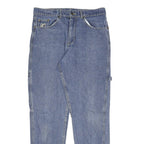 KARL KANI Womens Jeans Blue Relaxed Straight Denim Medium W32 L32 Embroidered
