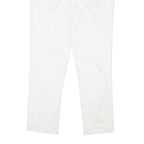 LAUREN RALPH LAUREN Womens Cotton Blend White Slim Straight Trousers W28 L25