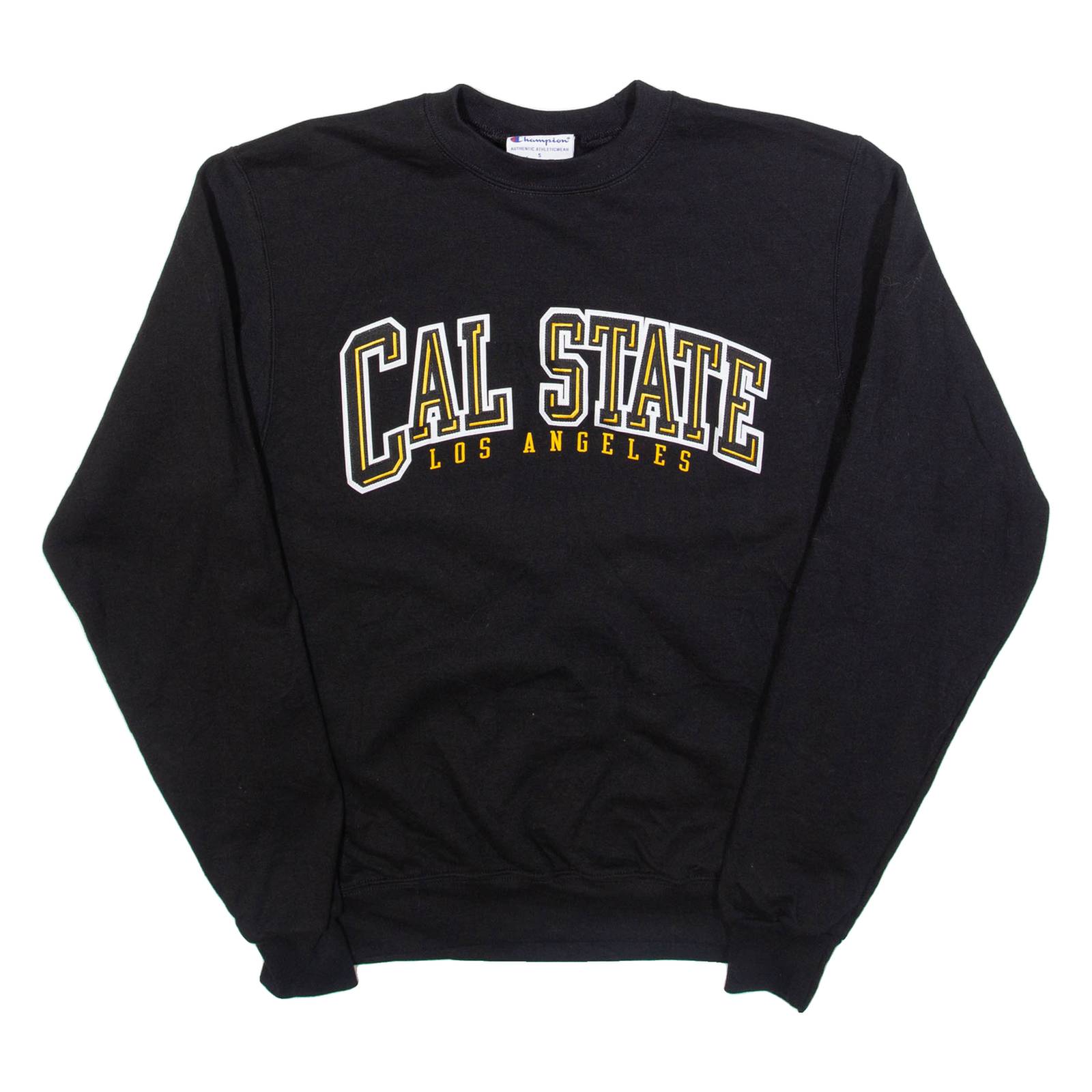 CHAMPION Cal State Mens Sweatshirt Black USA S